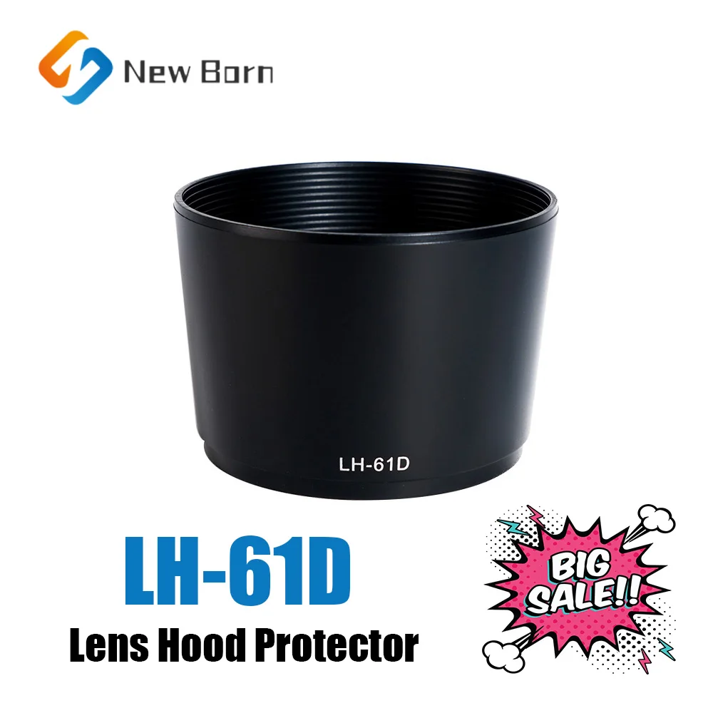 LH-61D LH61D 총검 렌즈 후드, 가역 58mm, 올림푸스 ZUIKO 디지털 ED 40-150mm F4-5.6 카메라 액세서리