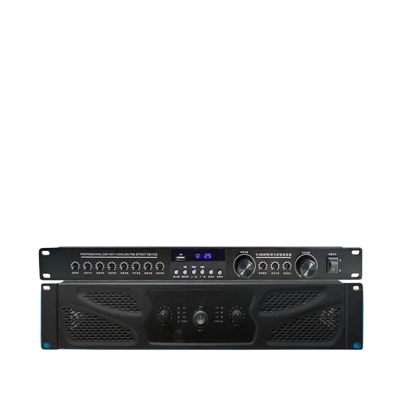 Power amplifier high-power household ktv pure post-stage professional stage performance anti-howling pre-effect