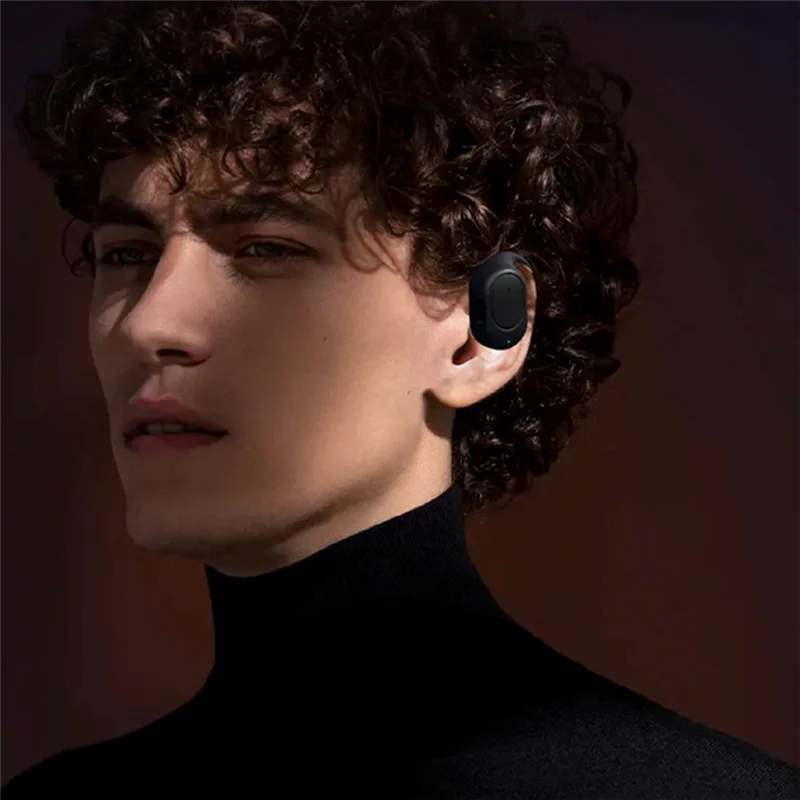 -PQWN Wireless Headphones Bluetooth Headset With Microphone Bone Conduction Handsfree Noise Canceling Earphones