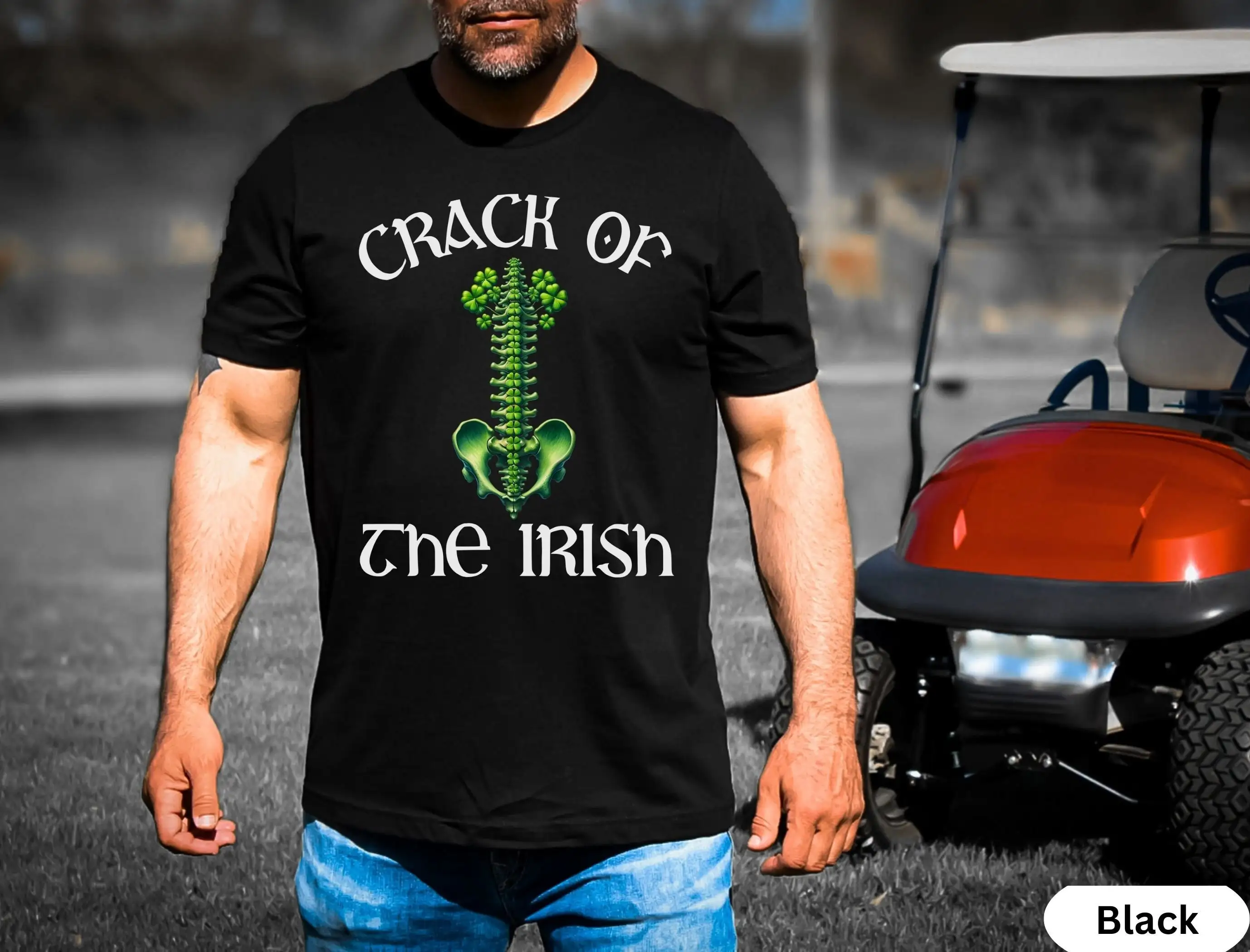 Funny Spine Chiropractor St Patty'S Day T Shirt Chiropractic Shamrock Staff S Orthopedics