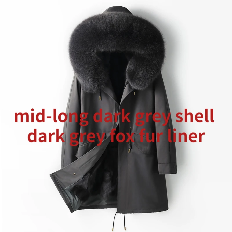 mid-long dark grey f