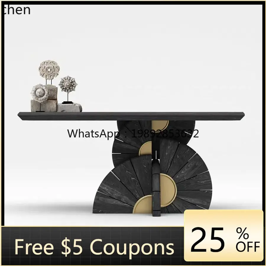 

W1 simple modern entrance table entry foyer cabinet light luxury decoration end view table creative partition rack