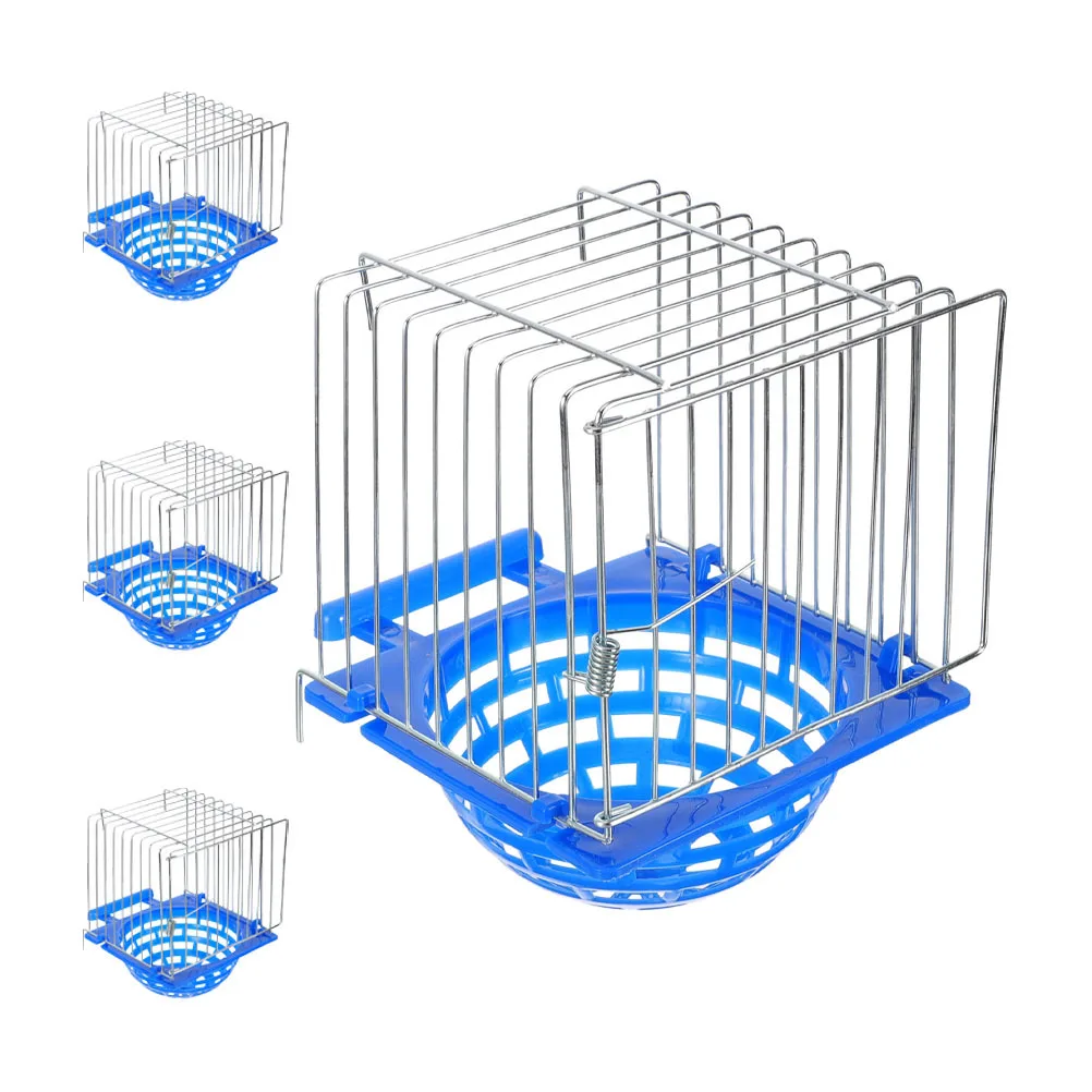 

4pcs Bird Breeding Nest Box Warm Cozy Environment Easy Clean Modern Design For Finch Lovebird Parakeet Budgie Small Pet Birds
