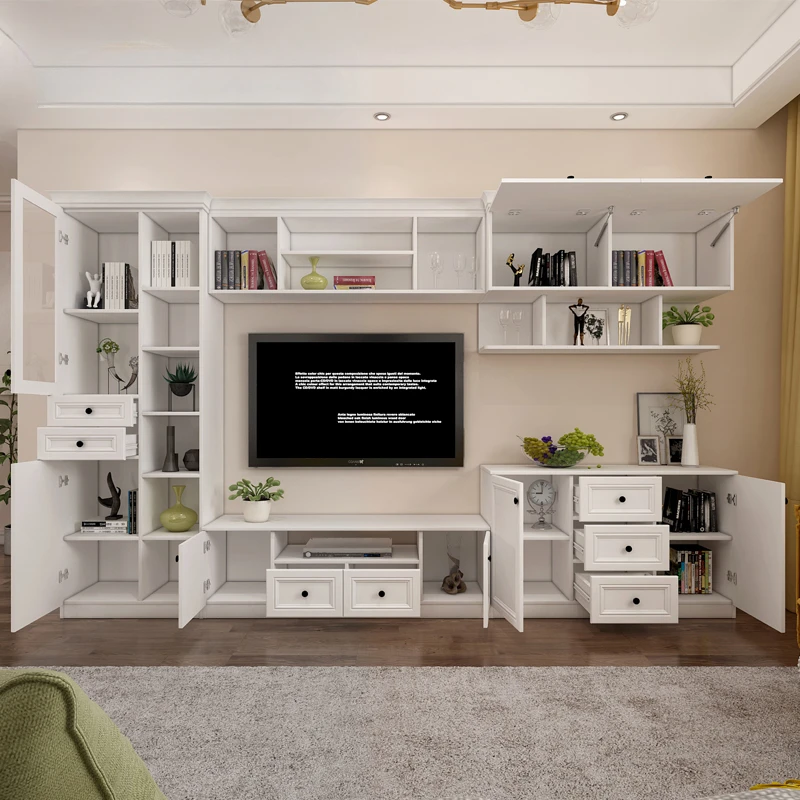 

Nordic wall-mounted TV cabinet small apartment space-saving and economical multifunctional side cabinet floor cabinet