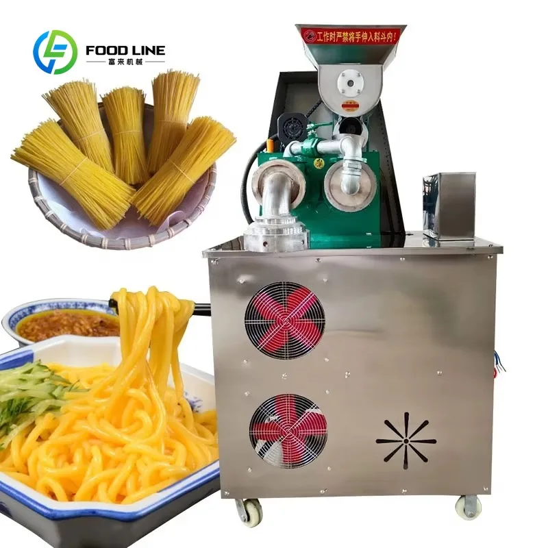 Customized Industrial Large Capacity Corn Noodle Making Machine Rice Noodle Maker Machine Noodles Vermicelli Extruder Machine