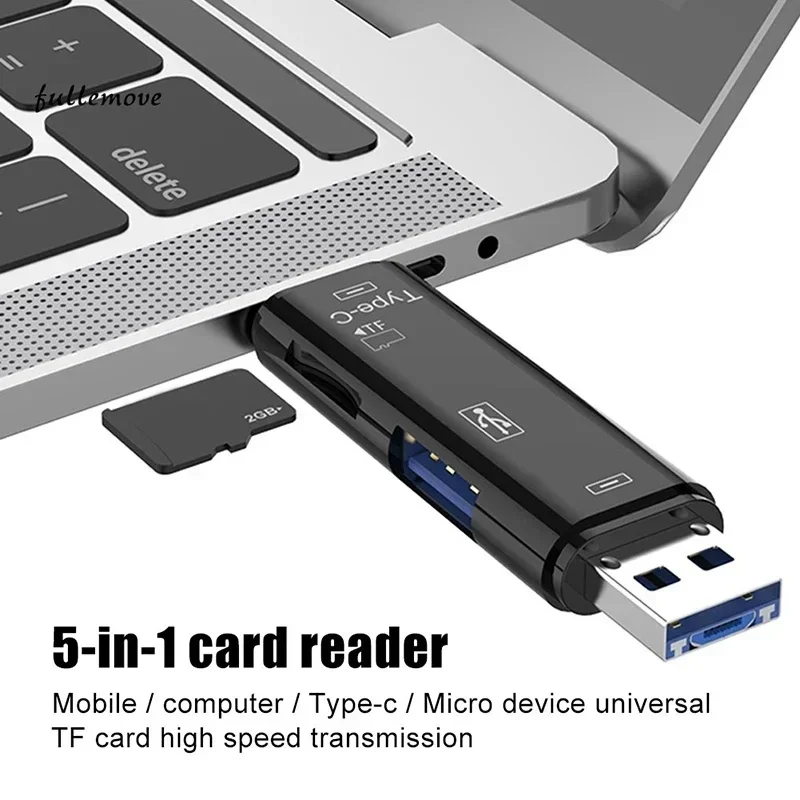 5 in 1 Type C Micro USB 3.0 TF OTG Adapter SD Card Reader/USB 3.1 Memory Card Reader Adapter For Laptop Phones Comp