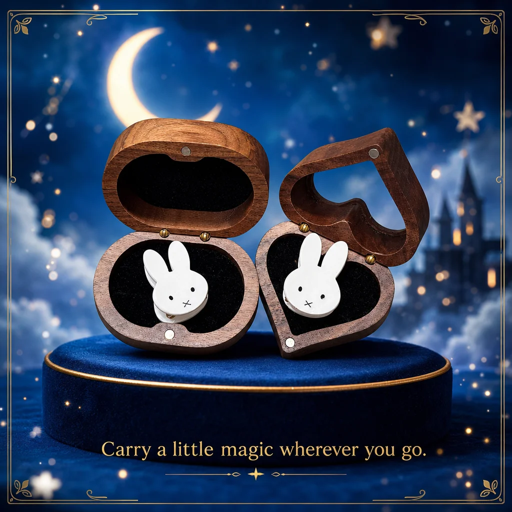 Cute Cartoon White Miffy Rabbit Hair Claw Clip Small Elegant Princess Side Clip Forehead Bangs Hair Clip for Women Kawaii