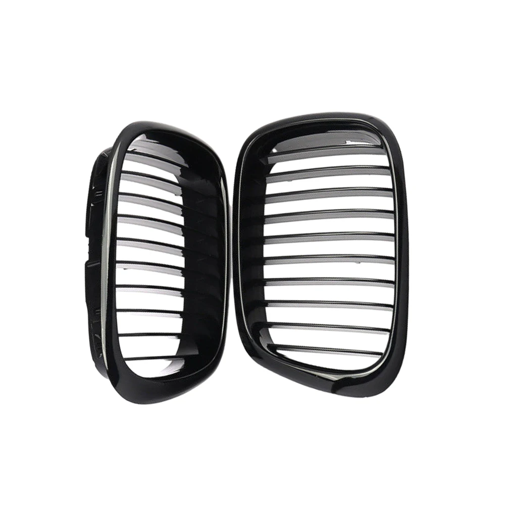 Calandre Avant Noire Brillante, Accessoires de Voiture pour BMW E39 Série 5 528i 525i 540i 1999 2003 51137005837, 51137005838