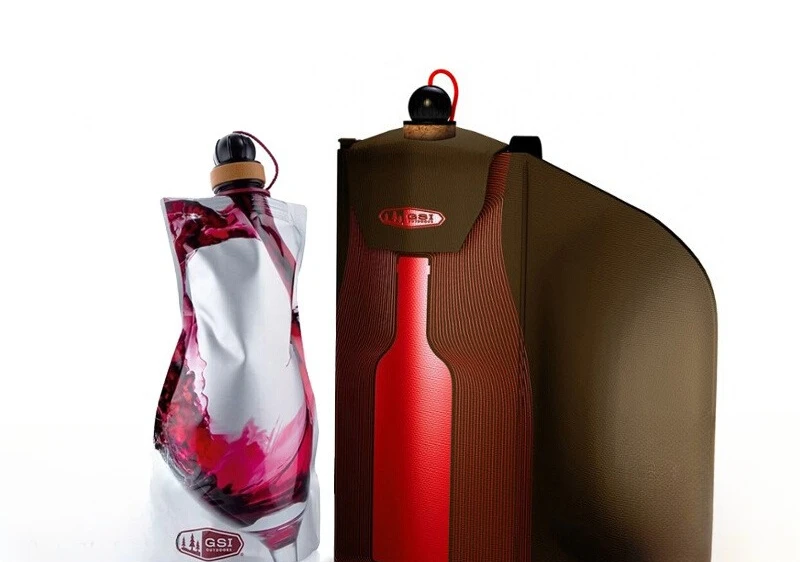 

Outdoor red wine soft wine bottle portable bag combination
