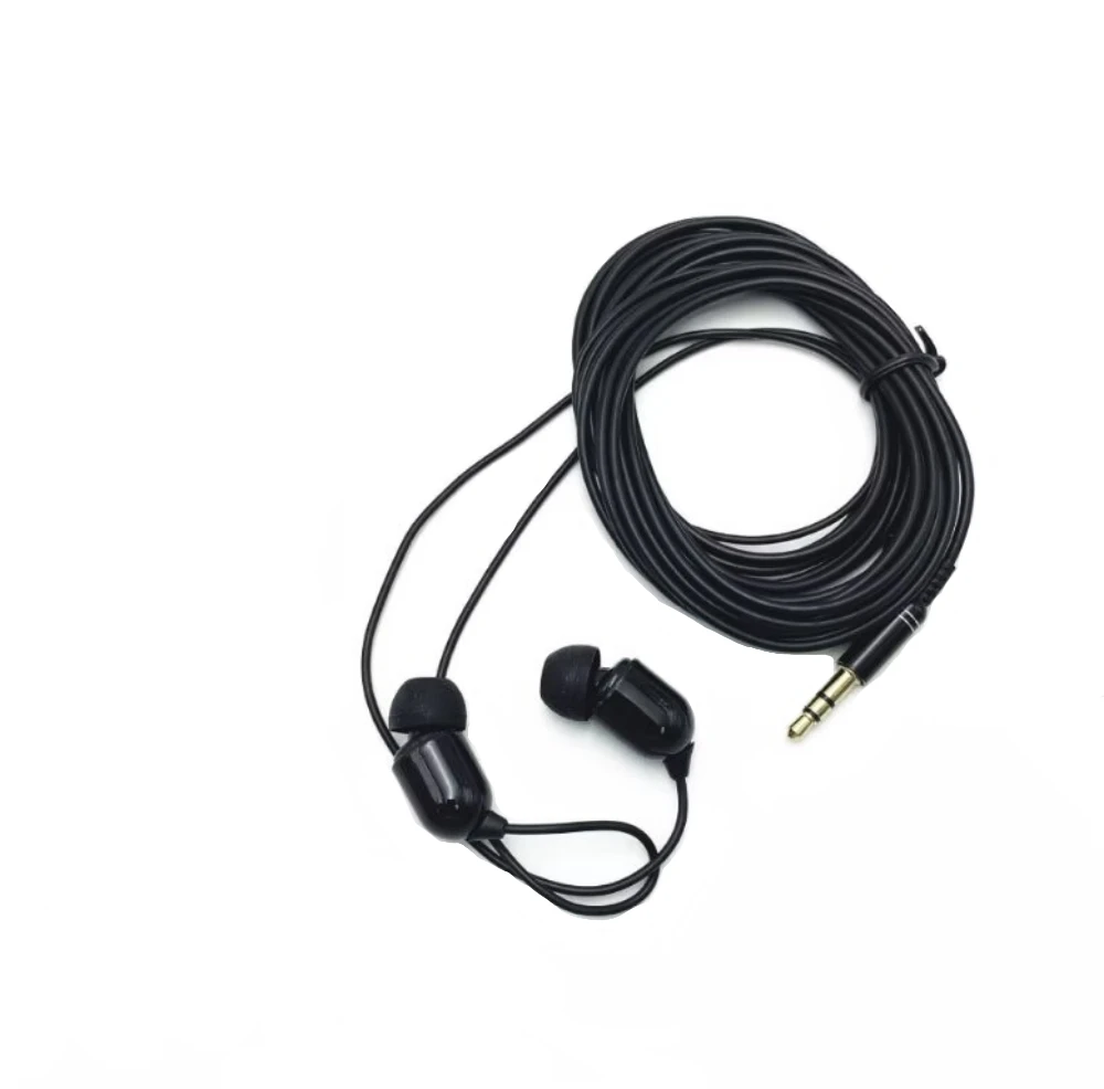 العالمي 3.5 مللي متر السلكية سماعة مع هيئة التصنيع العسكري 3 متر طويلة ستيريو باس سماعات الأذن ستيريو باس الرياضة سماعات البث المباشر للهاتف