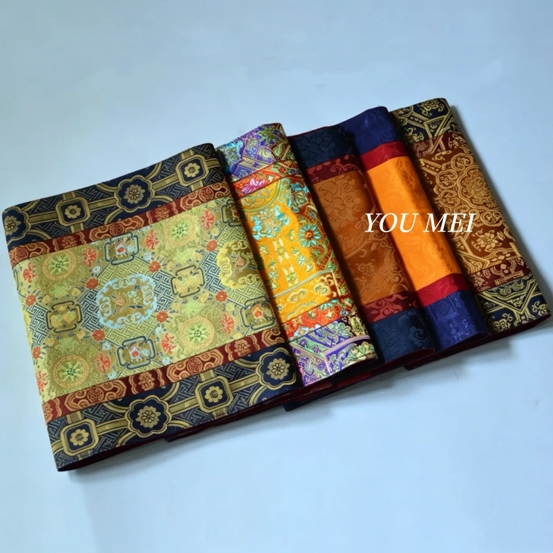 Tibetan-Style Tablecloth, Home Ritual Mat,Embroidered Auspicious Vajra and Hand Drum Pad Nepal Altars Buddhist Item Mat