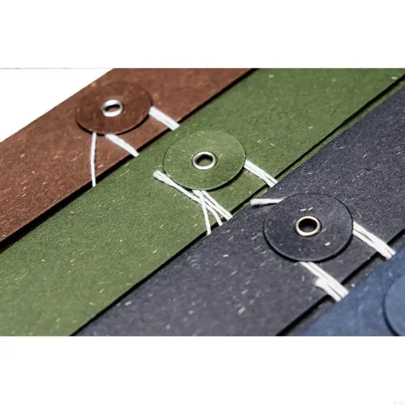 W89C 10pcs Phong bì giấy bền với nút & chuỗi tuyệt vời để cảm ơn bạn Ghi chú và lời mời Tài liệu Người tổ chức