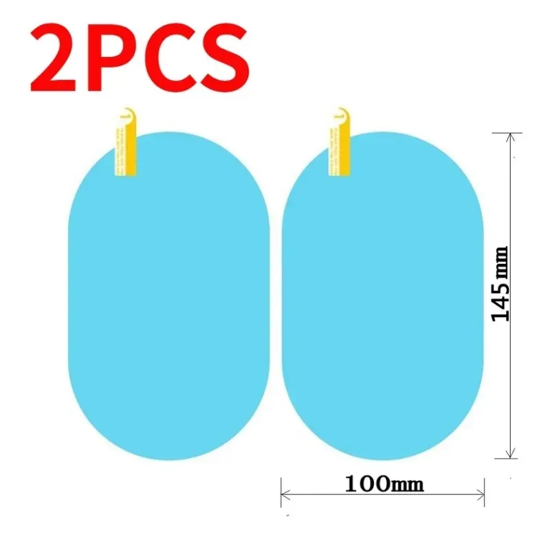 Pellicola impermeabile per specchietto retrovisore per auto Nano adesivo protettivo trasparente antipioggia Adesivi antiappannamento per specchietti retrovisori universali