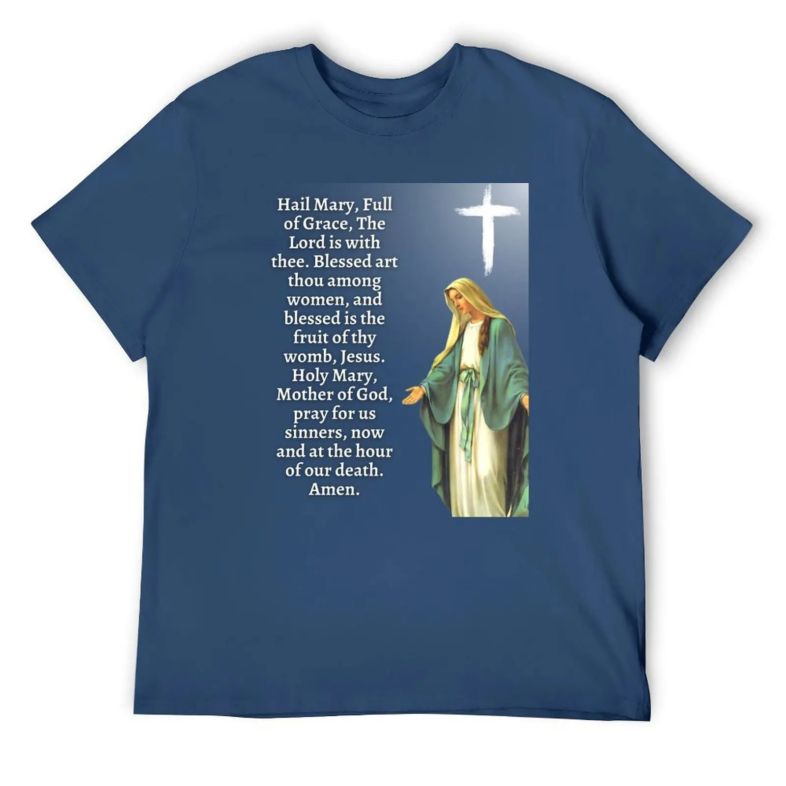 Saint Mary T-Shirt anime stuff croswit shirt man cotton graphic tees street wear plain t shirts men