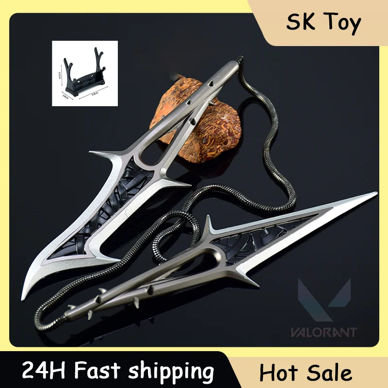 16cm Valorant Karambit Model Thorny Chainblade Metal Claw Knife Toy Sword Game Desktop Ornament Boys Gifts Collections