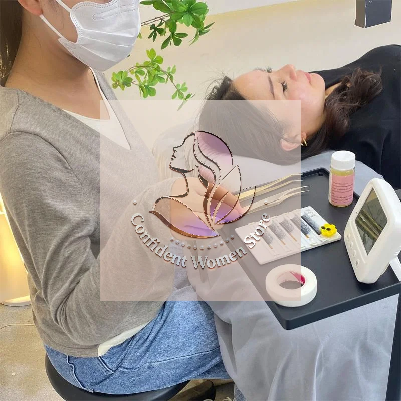 Wimpern Tablett Halter Halbmond Licht Lampe Universal Clamp Clip Plattform Einstellbare Halter Wimpern Make-Up Kosmetische Tablett Werkzeug