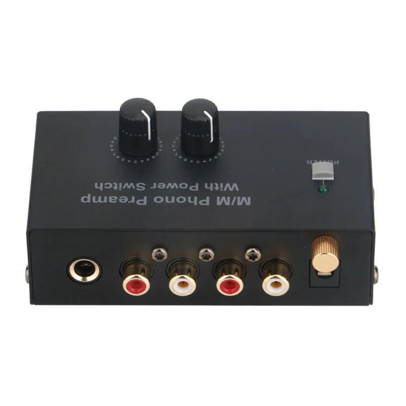 

PP500 Phono Preamp Preamplifier With RCA 1/4Inch Support TRS Interfaces Vinyl Record Player Preamplificador