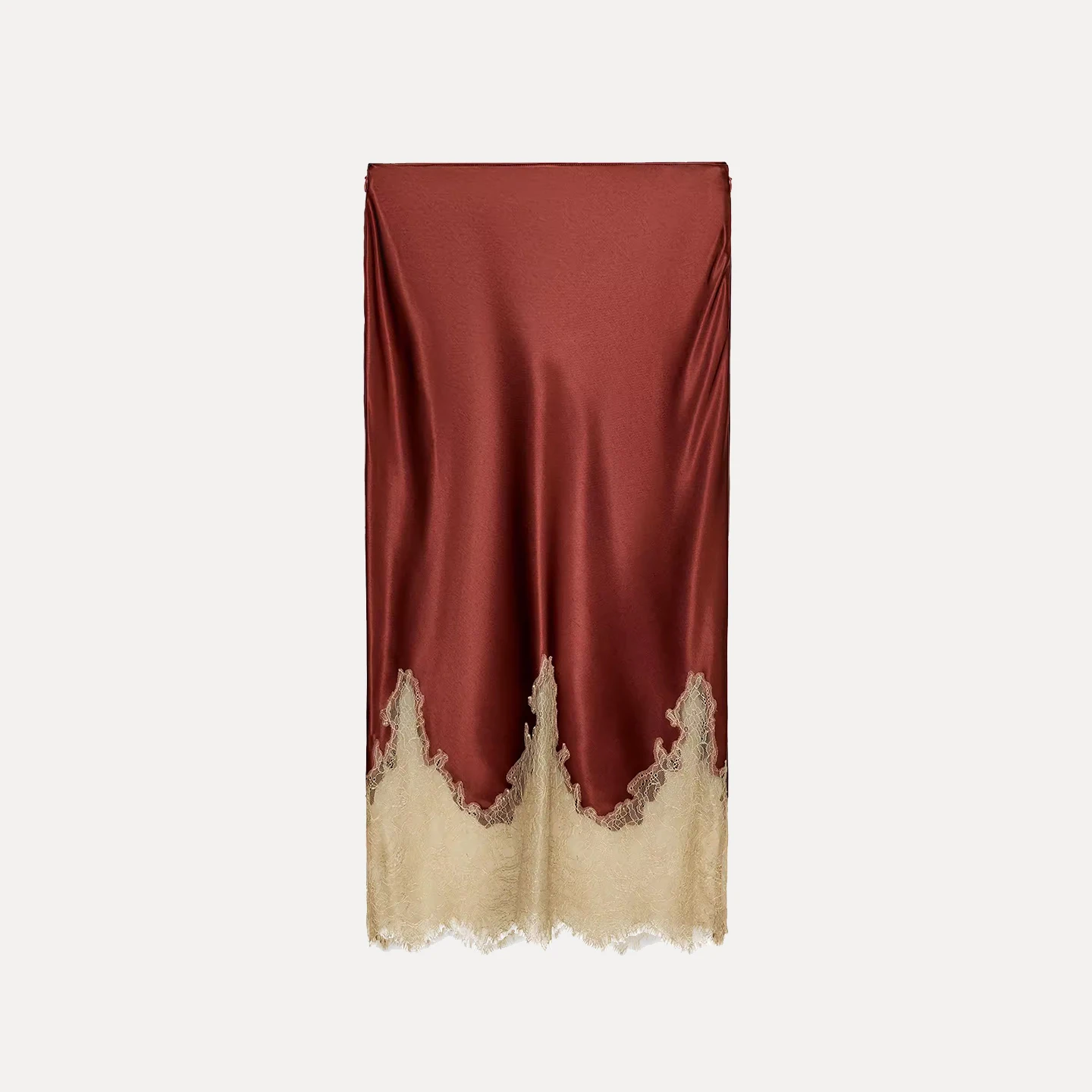 Z 2025 Nuova gonna a vita media in pizzo color Blo Personali Temperamento Gonne Faionable f Body da donna Stand Fit