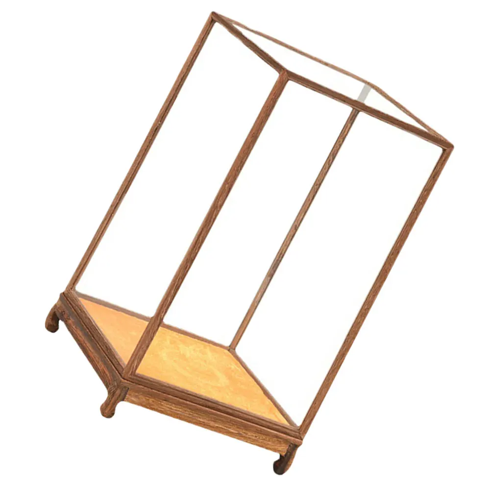 

Elegant Transparent Glass Box Household Display Case Multi-Function Desktop Protective Cover Storage Box For Home Decoration