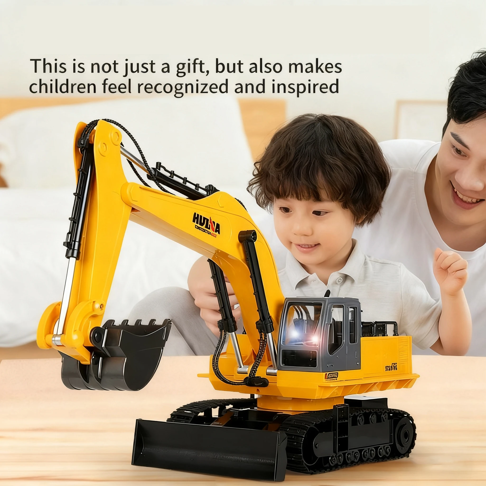 Huina 531 RC Escavatore Camion 11CH 1:16 In Lega di Controllo Remoto Ingegneria Scavatrice Modello di Camion Macchine Elettroniche Giocattoli Di Natale