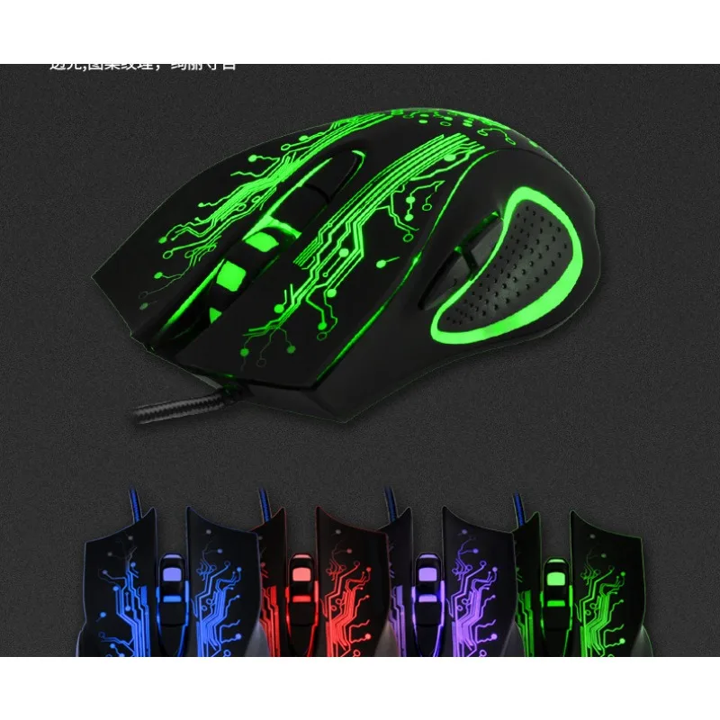 X9 3200DPI E-Sports Wired Gaming Mouse LED Optische 6D Mute USB Für PC Computer Laptop
