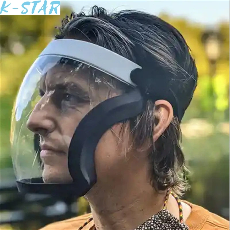 Full Face Protection Anti-Droplet Mask Anti-Fog Labor Protection Anti-Splash Personality Head-Mounted Space Spherical Goggles