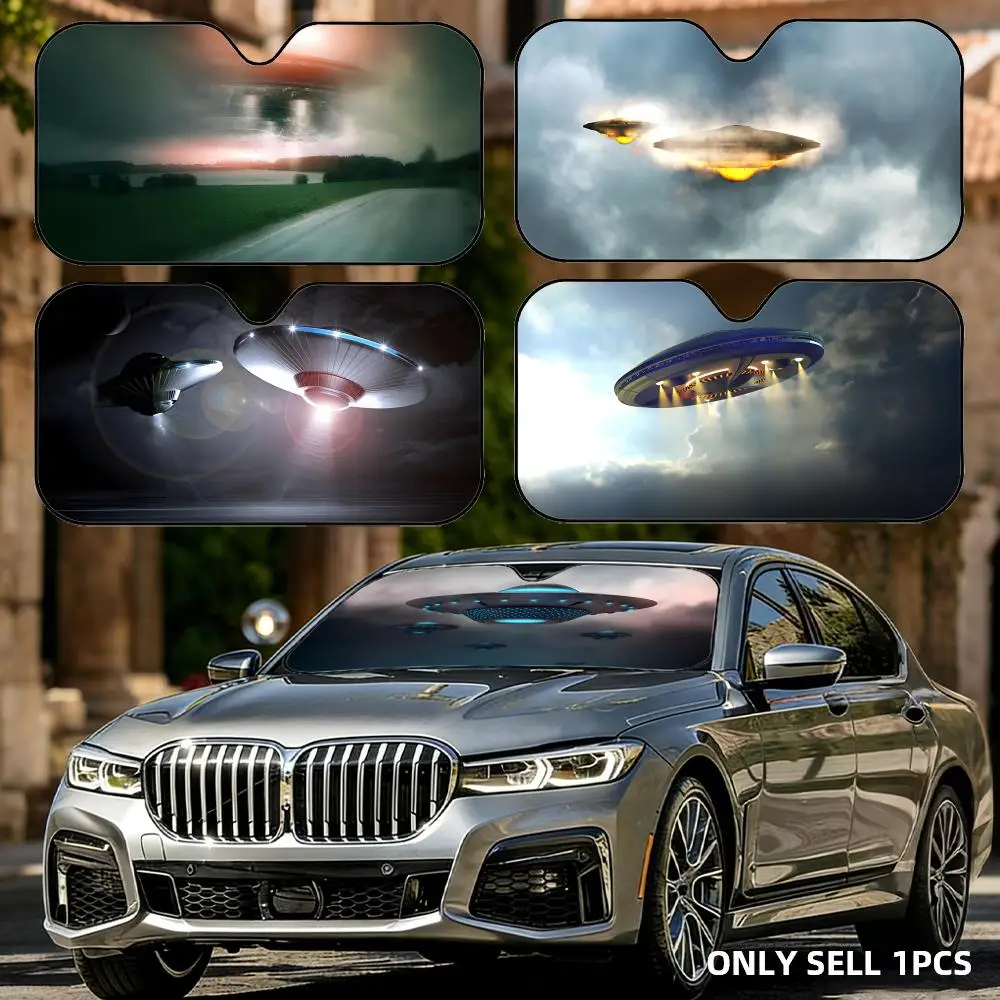 

UFO Sun Visor Foldable Universal Car Windshield Sun Shade UV Protection Reusable Heat Insulation Foldable Cover