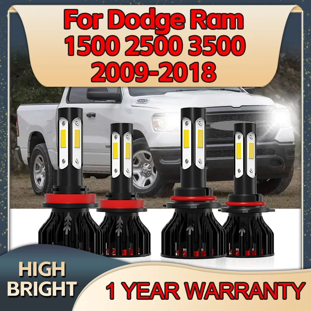 

Led Car Headlight Bulbs 9005 Canbus H11 30000LM 4Side Chip For Dodge Ram 1500 2500 3500 2009 2010 2011 2012 2013 2014 2015 2018