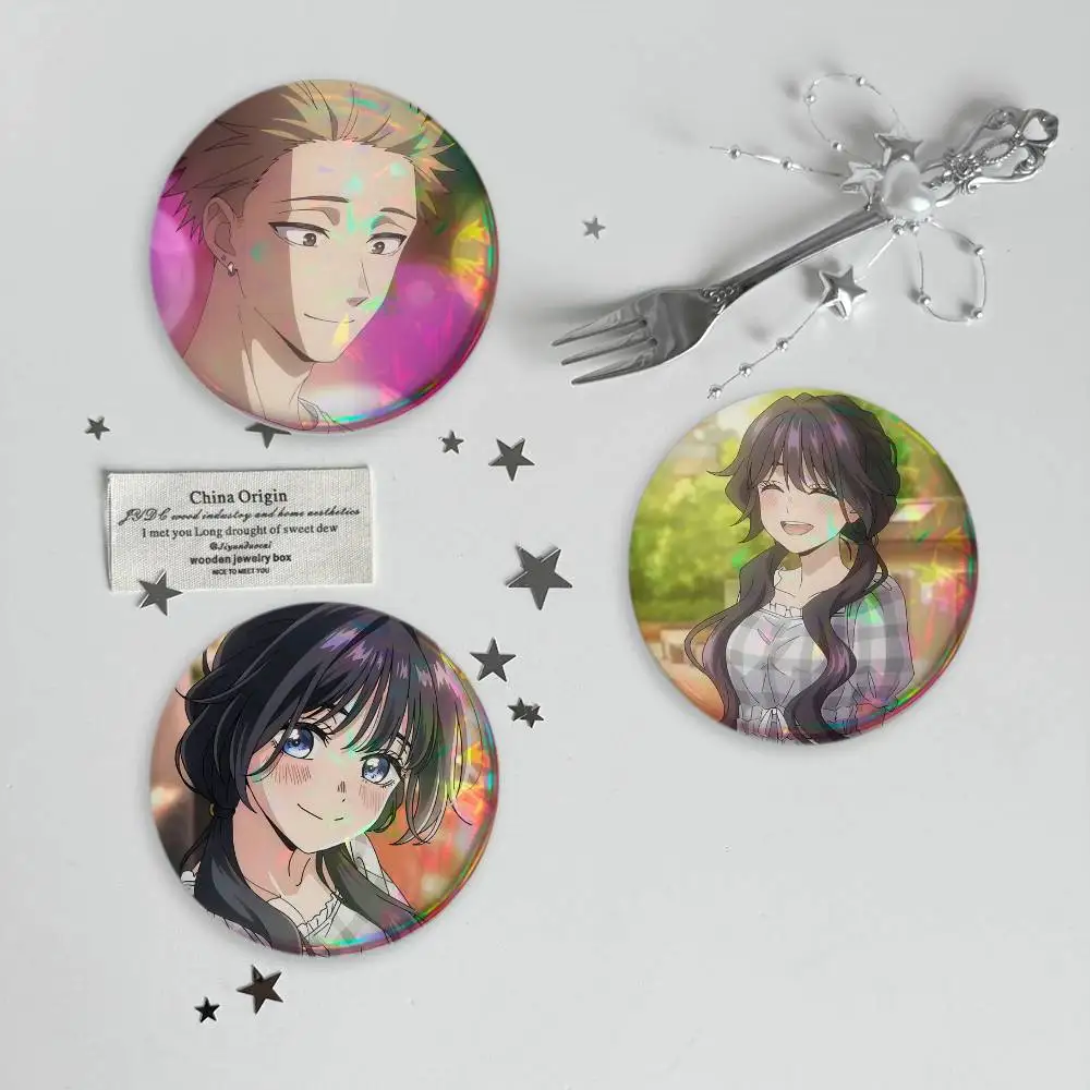 Rintaro T-Tsumugi K-Kaoruko Waguri Brooches Cartoon Badge Pins Backpack Hat Accessories Friend Gift