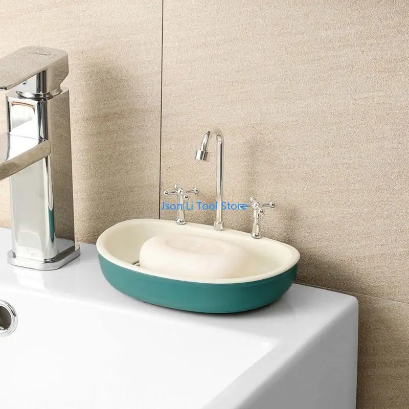 sapone per doccia Y08D Porta spugna rimovibile 2 strati per perforazione per foratura Fit