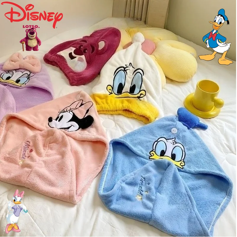 Sweet Disney Series Lotso Donald Duck Minnie Daisy, новый милый креативный мультяшный узор, домашняя мягкая шапочка для фена для мужчин и женщин