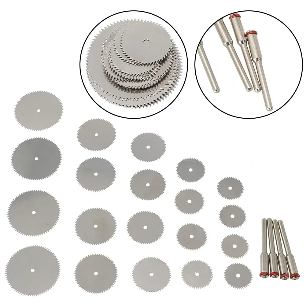 24 pz/set Lame Per Sega Circolare Dischi Da Taglio HSS Ruota Da Taglio Per Legno Per Plastica Legno Noce PVC Tagliatubi Utensile Rotante NUOVO