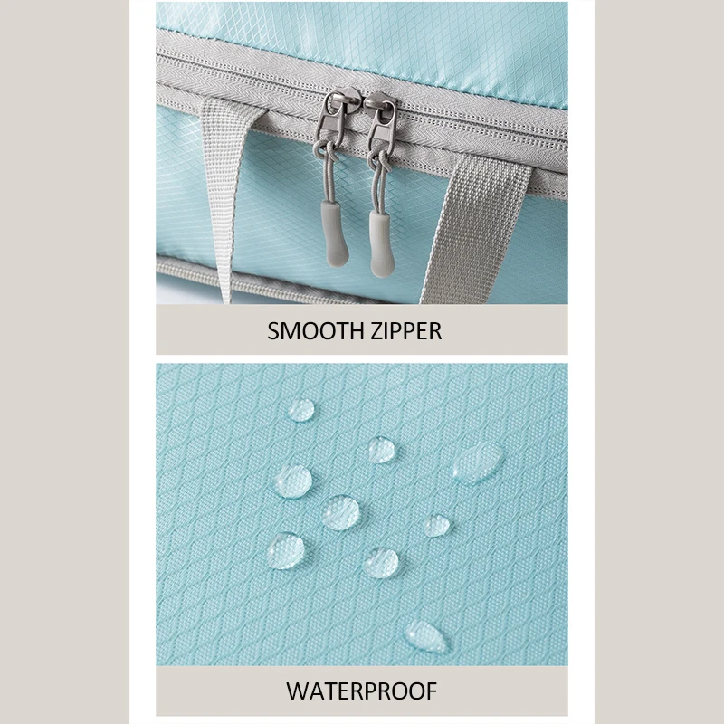 Набор компрессионных упаковочных кубиков, водонепроницаемая одежда, органайзер, сумка, чемодан, компрессионная дорожная сумка, набор, органайзер для нижнего белья для багажа