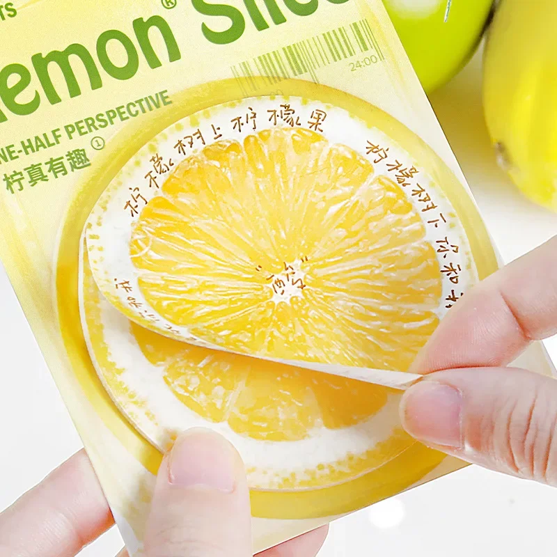 30 Pcs Cute Sticky Notes Fruits Kawaii Sticky Notes Fun Sticky Notes Cute Notepads Note Pads Self Stick Memo Pad