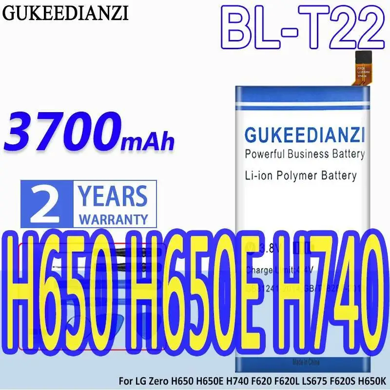

Mobile Phone Battery High-Capacity For LG Zero H650 H650E H740 F620 F620L LS675 F620S H650K BL-T22 3700Mah