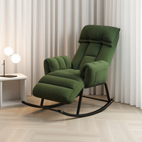 Lazy Rocking Chair for Home Use,retro Balcony,casual Folding Lounge Chair,sofa Chairs,bedroom,single Person Can Sit or Lie Down