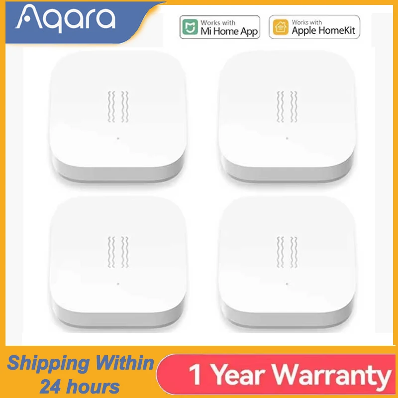 

Умный датчик вибрации Aqara 2025, датчик удара движения Zigbee, монитор сигнализации, встроенный гироскоп для домашней безопасности Mi Home KIT