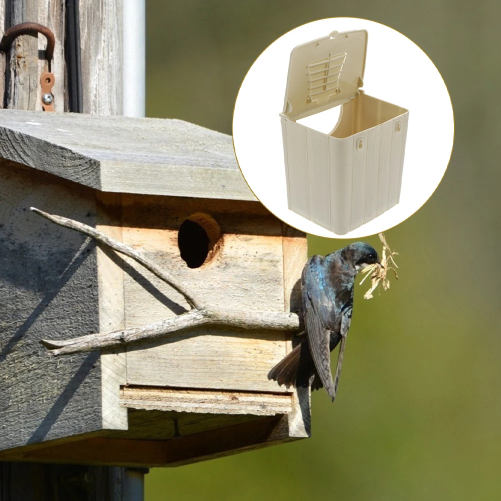

Bird Breeding Box Nesting House for Parakeets Budgie Cage Small Parrot Plastic Bird House Outdoor Nest Safe Habitat Garden