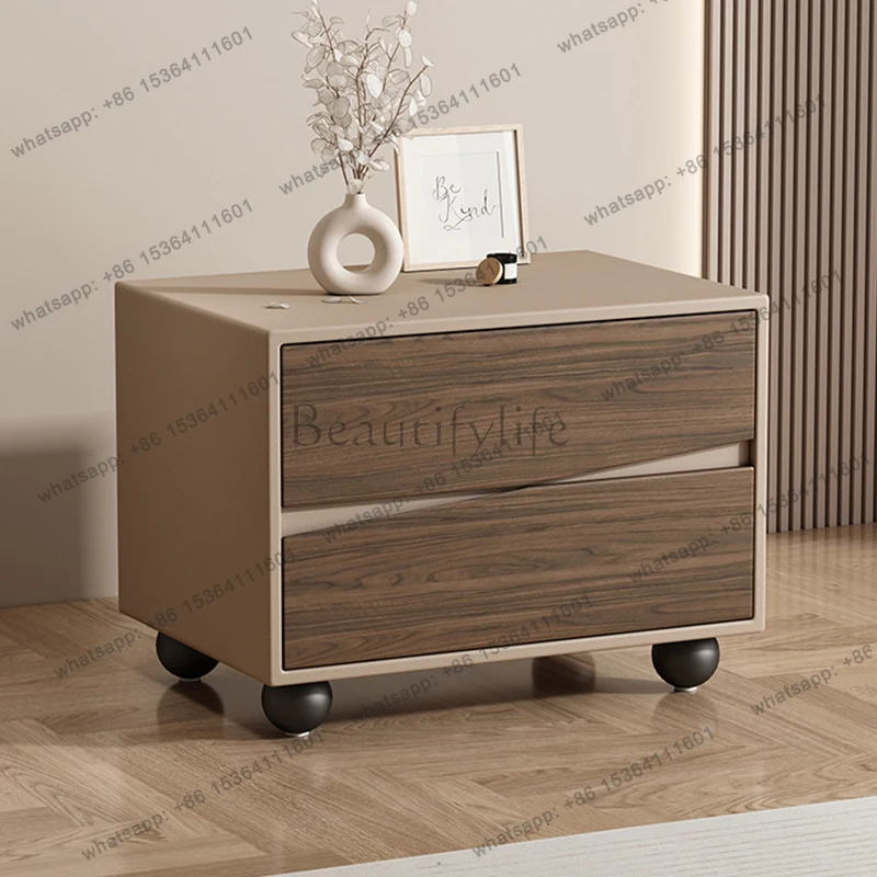 Trendy Nightstand Nordic Simple Storage Italian Bedside Table Luxury Aesthetic Mesitaa De Noche Bedroom Furniture
