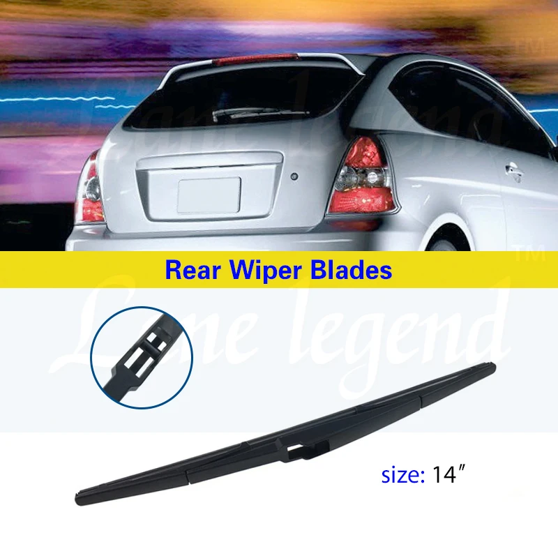 14" Windscreen Windshield Wiper Blade For Hyundai Accent MC 2006 2007 2008 2009 2010 2011 Rear Window Wiper Car Accessories view 2