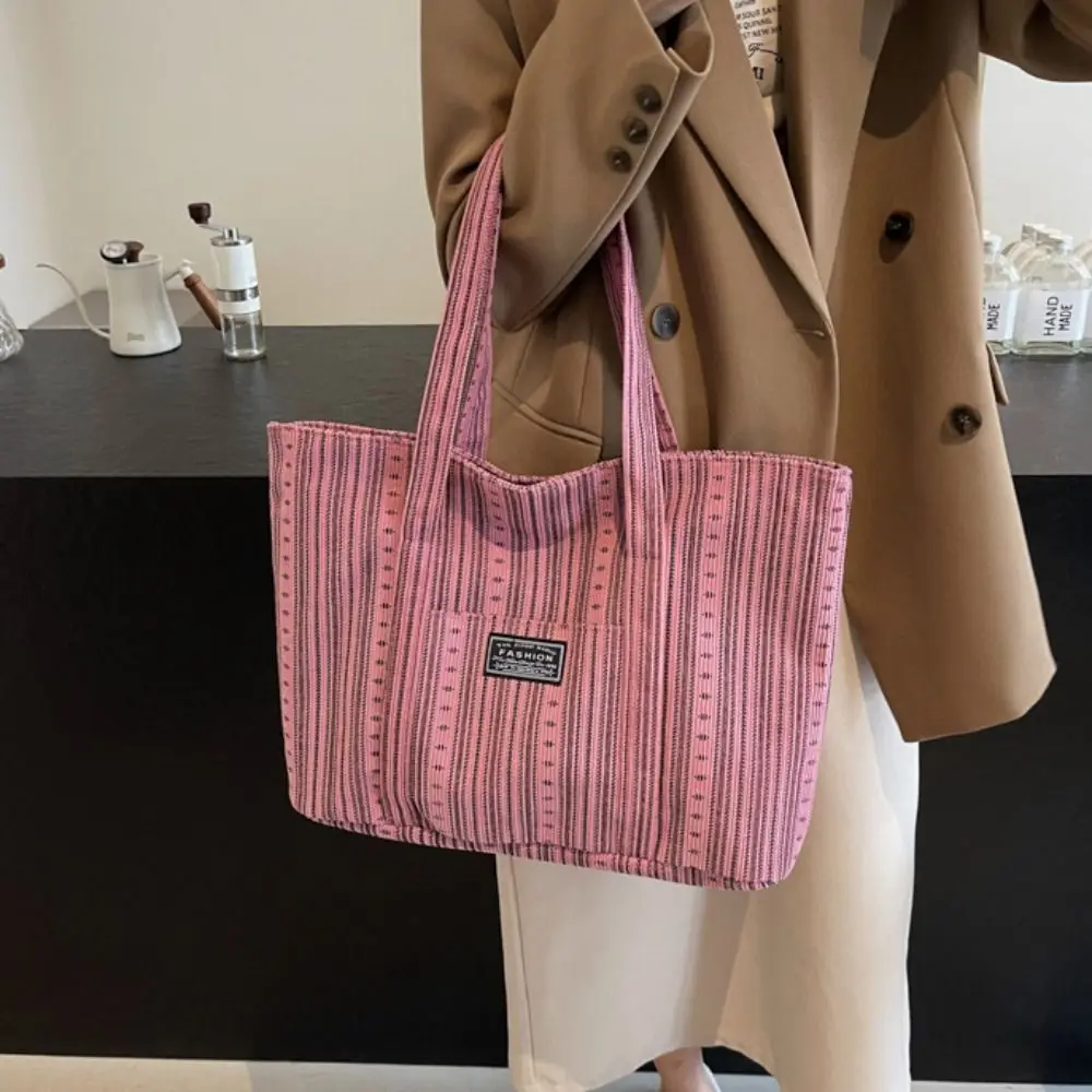 

Large Capacity Canvas Tote Bag Minority Design Portable Commuting Shoulder Bag All-match Original Mommy Bag Office Workers