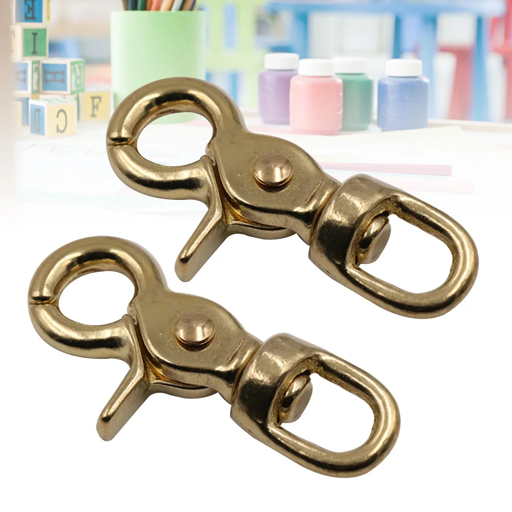 

Brass Lobster Clasp For Bag Strap Keychain Heavy Duty Snap Hook Oval Swivel Trigger Clips Webbing Belting Hardware