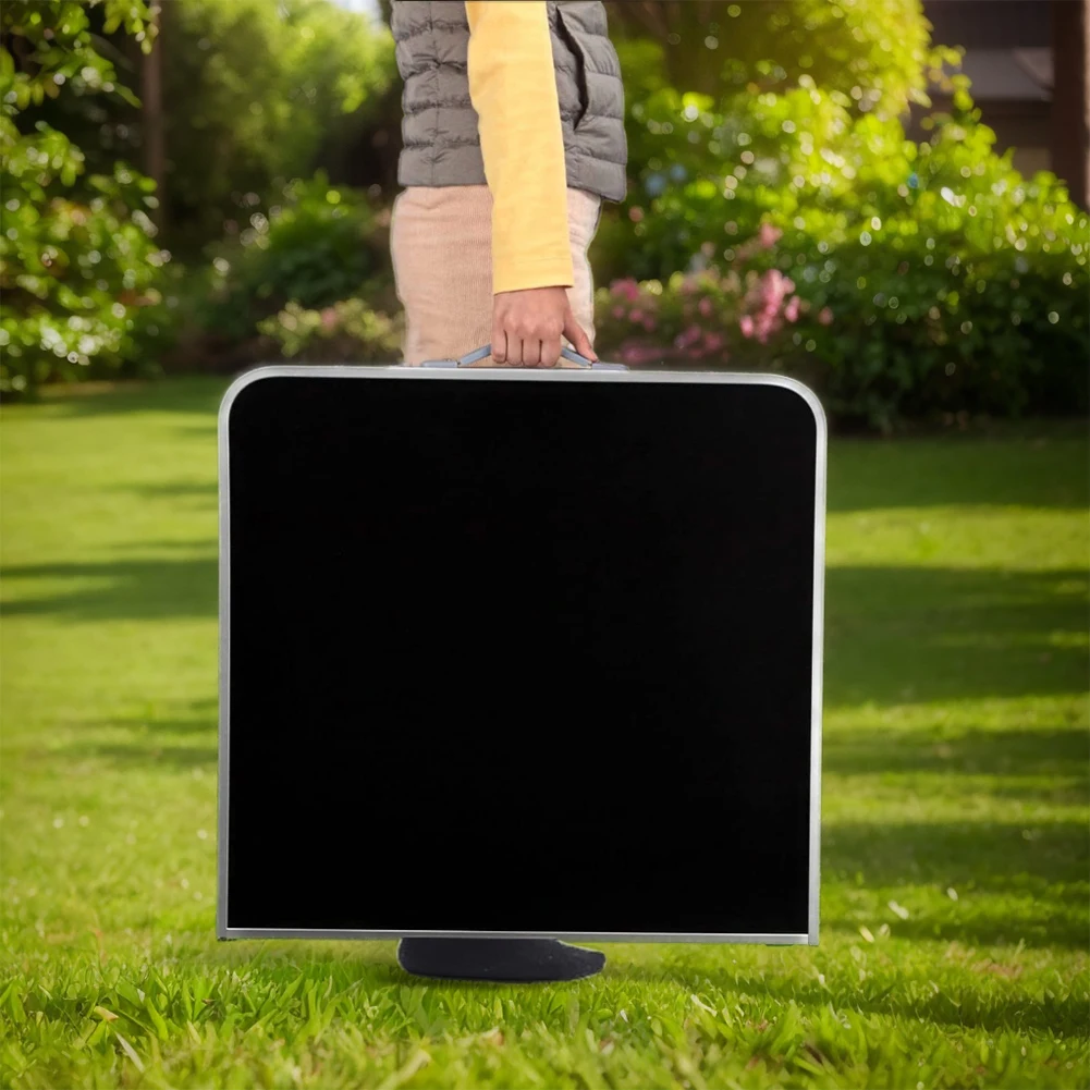 طاولة تخييم قابلة للطي مع مقبض داخلي وخارجي وطاولة طعام محمولة خفيفة الوزن لحفلات النزهة والتخييم والفناء الخلفي #4