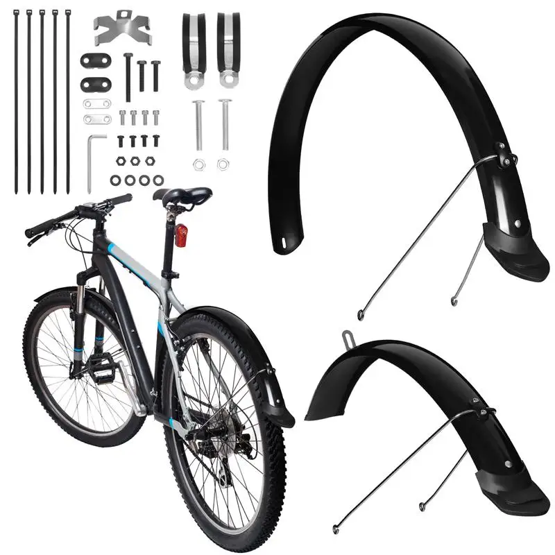 1 Sets Mountainous Road Bike Mudguard 700C Quick Detachable Simple Installation 26 inch Bicycle Universal Cycling Accessories