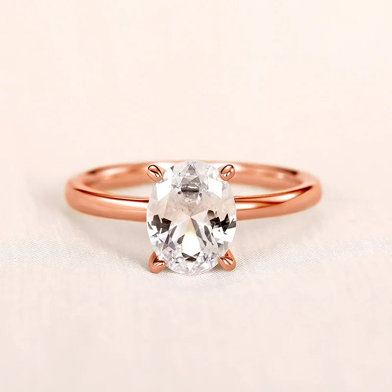 Huitan Crystal Oval Cubic Zirconia Women Rings High-quality Fashion Versatile Female Accessories Engagement Wedding Band Jewelry