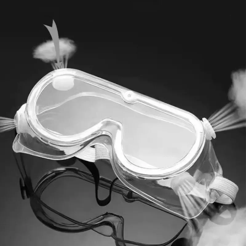 نظارات أمان واسعة الرؤية قابلة للتعديل لحماية العين بعدسات شفافة مضادة للضباب، نظارات أمان ناعمة وخفيفة الوزن #3