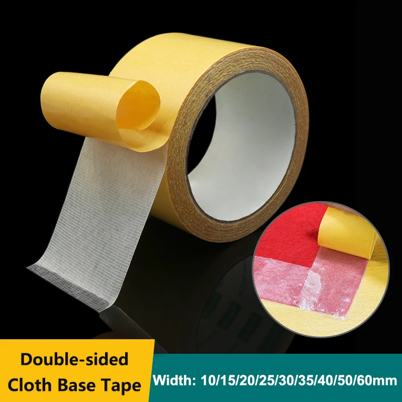 주방 욕실용 양면 천 베이스 테이프, 초강력 접착, 미끄럼 방지 방수 접착제 테이프, 반투명 메쉬 테이프, 10m