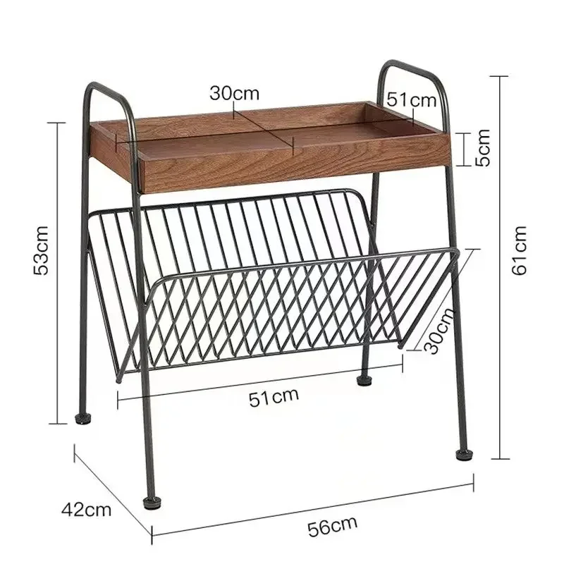 Wrought iron bedside table simple modern sofa corner few small apartment coffee table simple bedroom bedside table rack