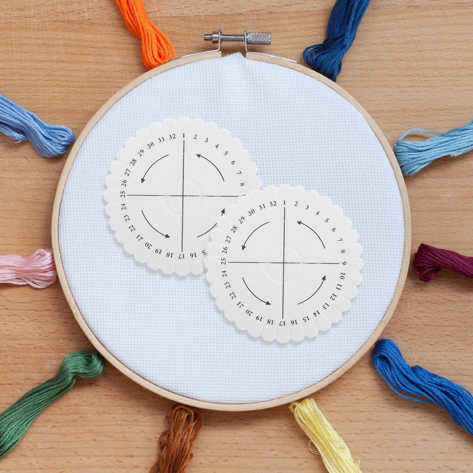 

10 Pcs Bead Working Disc Bracelet Braiding Board for Making Woven Bracelets Helper Tool