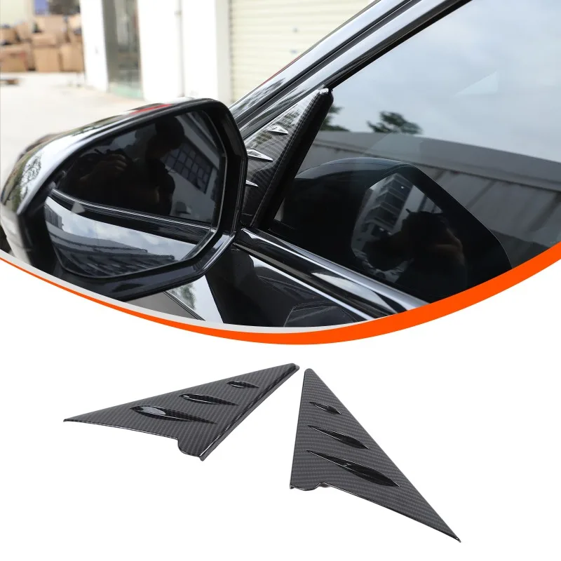 

ABS Carbon Fiber Rearview Mirror Side Triangular Spoiler Trim for 2024+ BMW 5 Series G60 Car Accessories